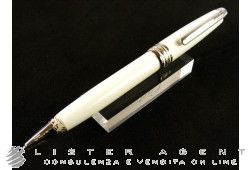 MONTBLANC stylo à bille Meisterstück Hommage au Mont Blanc en acier et snowquartz Ref. 106846. NEUF!