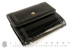 MONTBLANC portefeuille La Vie de Bohème 6cc avec Vue Poche en cuir de couleur noire Ref. 107609. NEUF!