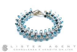 CUSI MILANO by Tamara Comolli bracelet en or blanc 18Kt avec topaze de Londres. D'OCCASION !