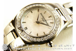 BAUME & MERCIER Linea dame en acier et diamants nacre Ref. M0A10013. NEUF!