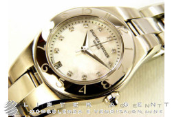 BAUME & MERCIER Linea dame en acier nacre et diamants Ref. M0A10011. NEUF!