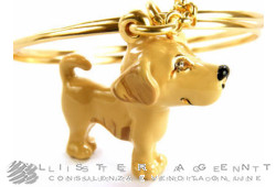 CREART bracelet fantaisie Labrador en métal plaqué or jaune et émail. NEUF!