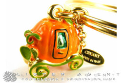 CREART bracelet Carrozza de Zucca en métal plaqué or jaune et émail. NEUF!