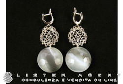 GIODORO boucles d'oreilles en argent 925 avec des pierres naturelles. NOUVES!