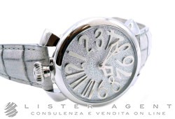 GAGA Milano orologio Lady in acciaio Grigio Ref. 5220. NUOVO!