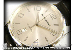 MONTBLANC Timewalker en acier Argenté AUT Ref. 9675. NEUF!