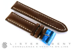 BREITLING bracelet en cuir marron avec fermoir en acier de marque MM 22/20 Ref. 437X. NEUF!