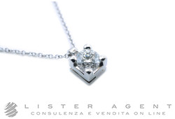 COLLANA con Solitario in oro bianco 18Kt con diamante ct 0.70 E Vs1. NUOVA!