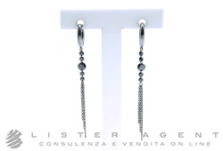 PARLAPIANO orecchini Cerchi con ciuffo in oro brunito 18Kt e diamanti neri ct 1.50 Ref. 0335/28/2. NUOVI!