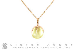 POMELLATO collier Veleno en or rose 18Kt avec prehnite Ref. FA601O7PH. NEUF!