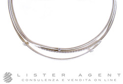 MARCO BICEGO collier Goa en or blanc 18 carats et diamants ct 0,28 Ref. CG617-B2. NEUF!