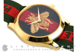 GUCCI Le Marché des Merveilles Mod. 126MD en acier plaqué orRef. YA126487. NEUF!