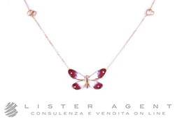 GUCCI collier Flora en or rose 18Kt et émail Ref. YBB38913600100U. NEUF!