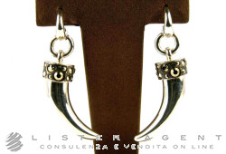 POMELLATO67 boucles d'oreilles Corno en argent 925 et une marcassite Ref. OB223MAA1. NEUF!