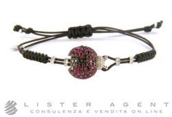 PIPPO PEREZ bracelet Lady Bug en 18Kt avec diamants blancs ct 0,10 et noir ct 0,56 et rubis ct 1,54 Ref. B105B. NEUF!