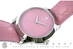 GUCCI Mod. 126MD en acier Rosaé Ref. YA26403047501. NEUF!