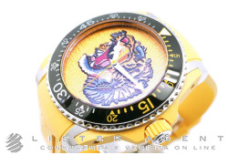 GUCCI Mod 136LG YEL Tiger en acier Jaune Ref. YA136317. NEUF!