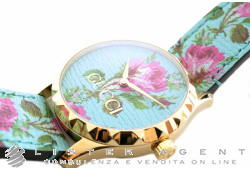 GUCCI Mod. 126MD G-Timeless Acqua & Fiore en acier plaqué or jaune Ref. YA1264085. NEUF!