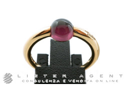 POMELLATO bague M'ama non m'ama en or rosé 18Kt et rhodolite Ref. AB004TO7GR. NEUF!