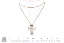 DAMIANI collier Croce en argent 925 avec diamant ct 0,01 GH Ref. 20058709. NEUF!