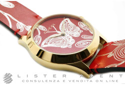 GUCCI G-Timeless Butterfly Mod. 126MD en acier plaqué or jaune Ref. YA1264054. NEUF!