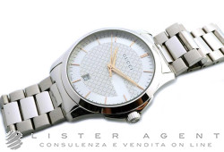 GUCCI G-Timeless Mod. 126MD en acier Argenté Ref. YA126442. NEUF!