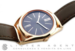 GUCCI Horsebit Medium en acier plaqué or rosé Ref. YA140408. NEUF!