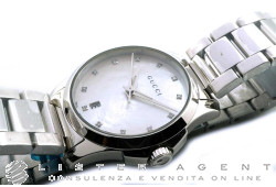 GUCCI G-Timeless Lady en acier Nacre avec diamants Ref. YA126542. NEUF!