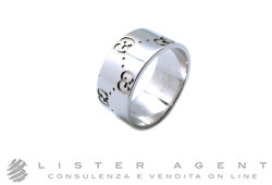 GUCCI bague Icon Thin Band en or blanc 18K Taille 54 Ref. YBC073238001014. NEUF!