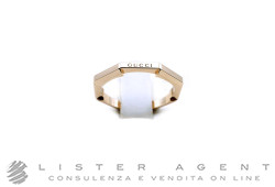 GUCCI anello Link to love 3MM in oro giallo 18Kt Misura 16 Ref. YBC662194001016. NUOVO!