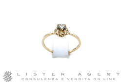 GUCCI anello Interlocking G Ring in oro giallo 18Kt con berillo giallo Misura 13 Ref. YBC662428002012. NUOVO!