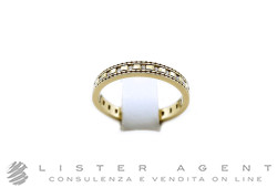 DAMIANI anello Veretta circolare in oro giallo 18Kt con diamanti ct 0.19 G/H Misura 12 Ref. 20059312 5. NUOVO!