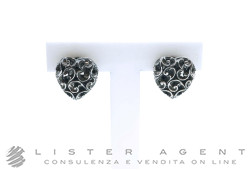 MARIA & LUISA Jewels orecchini Cuore in argento 925 brunito Ref. OA0241/INT. NUOVO!