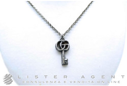 GUCCI collana Marmont GG con ciondolo Chiave in argento 925 Ref. YBB62775700100U. NUOVA!