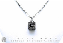 GUCCI collana G Quadro in argento 925 Ref. YBB55276800100U. NUOVA!