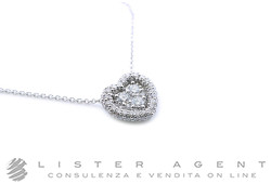 SONGA collana Cuore in oro bianco 18Kt con diamanti ct 0.64 Ref. 254412. NUOVA!