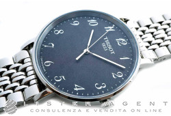 TISSOT T-Classic Everytime Medio in acciaio Nero Quarzo Ref. T1094101107200. NUOVO!