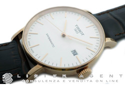 TISSOT T-Classic Everytime Automatico in acciaio laminato oro rosa Argenté AUT Ref. T1094073603100. NUOVO!