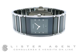 RADO Integral Ceramic in ceramica nera e acciaio Nero con diamanti Ref. R20785752. NUOVO!