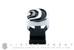 DAMIANI bague Damianissima en argent 925 avec diamants et onyx Taille 55 Réf. 20041999. NEUF!