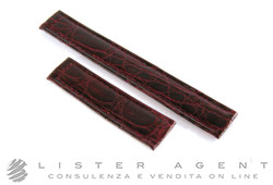 CARTIER cinturino in pelle di coccodrillo bordeaux ansa MM 15. NUOVO! 