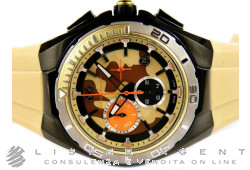 TECHNOMARINE Cruise Camouflage Sable Chronographe en acier Pvd Ref. 110072. NEUF!