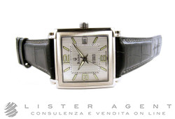 BULOVA Carré Automatique en acier Argenté Ref. 63B96. NEUF!