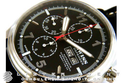 SWISS DEFENDER Chronographe Automatique en acier Noir Ref. CR7750. NEUF!