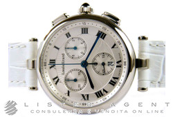 LOUIS ERARD Romance Chronographe lady en acier Argenté Ref. 12820AA01. NEUF!