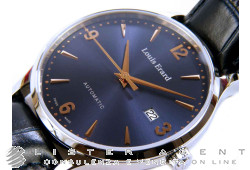 LOUIS ERARD Seulement temps Automatique en acier Bleu Ref. 69219AA15. NEUF!