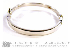 Bracelet semi-rigide BARAKA 'en or blanc 18K Ref. BR20730LU. NEUF!