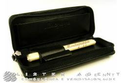 Porte-stylo MONTEGRAPPA en cuir noir Ref. IDPPSL2C. NEUF!