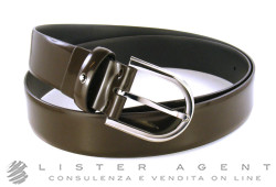 Ceinture MONTBLANC Casual Line en cuir brossé marron Ref. 107364. NEUF!
