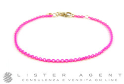 DODO by Pomellato bracelet en fucsia Pvd 925 argent cm 17 Ref. DBARS17. NEUF!